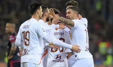 Cengiz Ünderli Roma 4 golle kazandı! Cagliari 3 - 4 Roma MAÇ SONUCU
