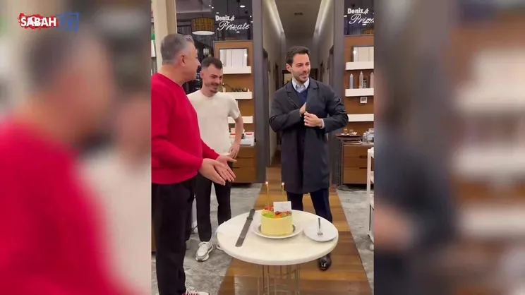 Hakan Sabancı'ya berberinden doğum günü sürprizi! | Video