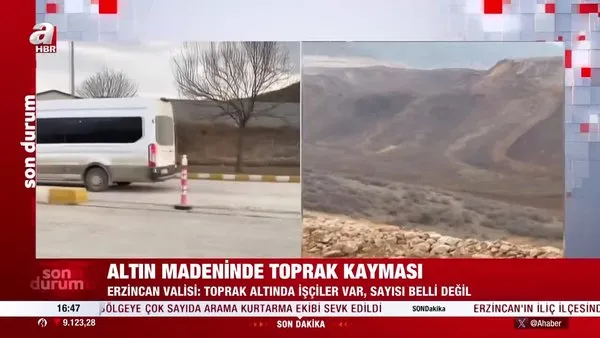 Son dakika: Erzincan'daki altın madeninde toprak kayması! Erzincan Valisi'nden ilk açıklama!