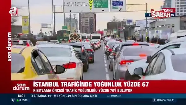 İstanbul trafiğinde yoğunluk yüzde 67'ye ulaştı | Video