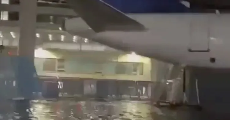 Almanya’da sel felaketi: Havalimanı sular altında!