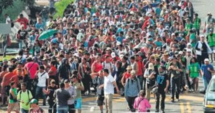 ABD’ye yürüyenlerin sayısı 7 bini geçti