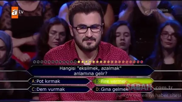 Kim Milyoner Olmak İster? 770. Bölüm tüm soru ve cevapları