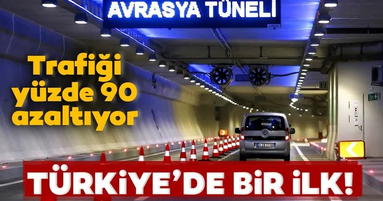 Türkiye’de ilk kez Avrasya Tüneli’nde kullanıldı! Trafiği yüzde 90 azaltıyor
