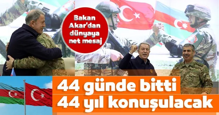 Son dakika: Milli Savunma Bakanı Akar'dan Karabağ açıklaması! Dünyaya net mesaj