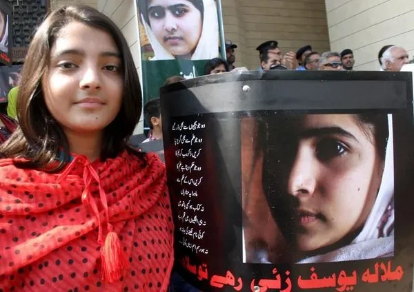 Malala Günü'nde binler toplandı