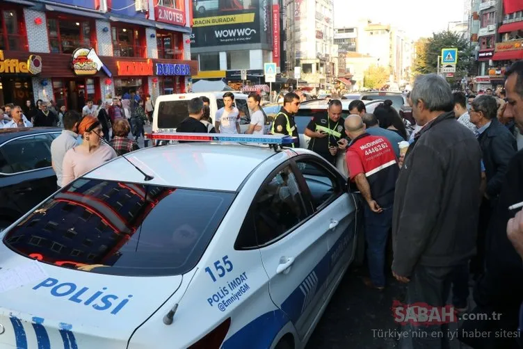 Son dakika: Bakırköy’de dehşet anları: Otomobili yayaların üzerine sürdü