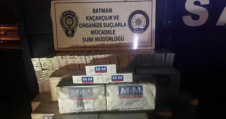 Batman’da 20 bin 330 paket kaçak sigara ele geçirildi