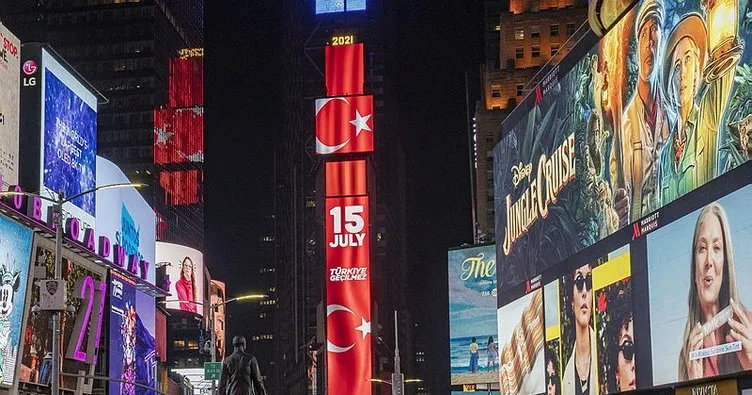 New York’un Times Meydanı’nda 15 Temmuz: Türkiye Geçilmez