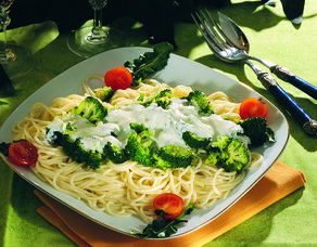 Brokoli Soslu Spagetti