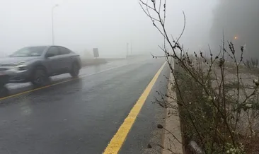 Bolu Dağı’nda sis: Göz gözü görmüyor