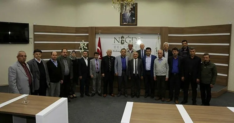 Muhtarlardan Niğde Belediye Başkanı Rifat Özkan’a ziyaret