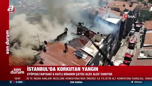 SON DAKİKA: İstanbul korkutan yangın! Olay yerinden ilk görüntüler