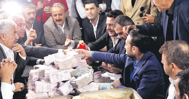 Düğünde 15 milyon TL toplandı