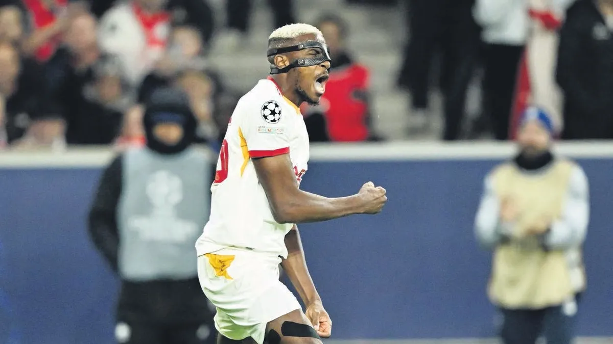 Victor Osimhen, Şampiyonlar Ligi'nde Golle Tanıştı