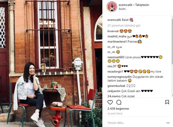 Ünlü isimlerin Instagram paylaşımları (11.04.2018)(Esra Erol)