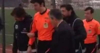 Hakem maç sırasında gözaltına alındı