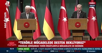 Başkan Erdoğan’dan Alman mevkidaşı Steinmeier ile ortak basın toplantısı | Video