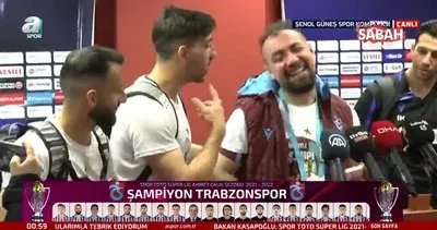 Trabzonspor’un şampiyonluk kutlamalarında eğlenceli anlar! | Video