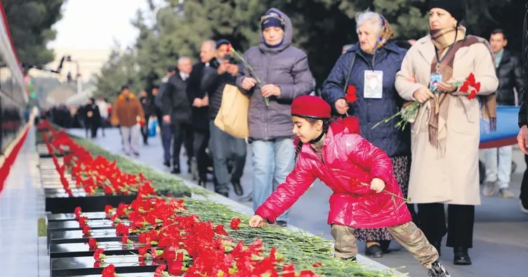 Azerbaycan’da ‘Kanlı Ocak’ kurbanları anıldı