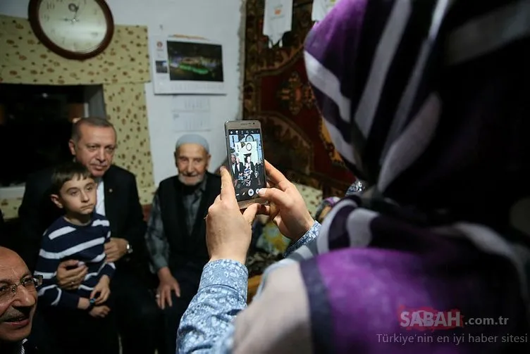 Cumhurbaşkanı Erdoğan, iftarını o aileyle beraber açtı