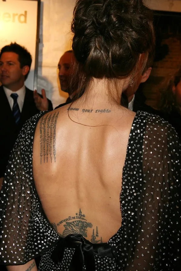 Angelina Jolie'nin dövmeleri