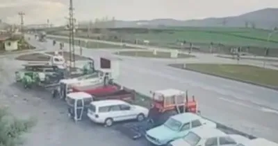 Amasya’da TIR devrildi: 2 yaralı | Video