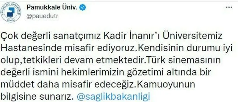Son Dakika Kadir İnanır Sağlık Durumu Nasıl? Kadir İnanır Kimdir, Kaç Yaşında, Nereli? - Son ...