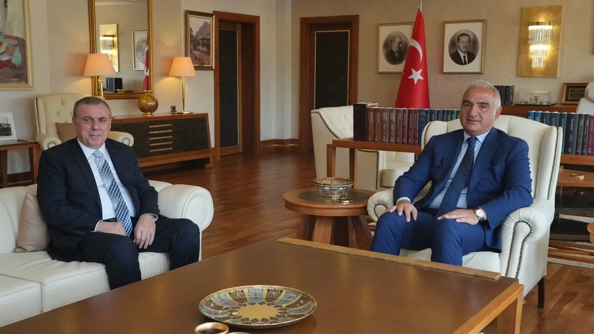 Başkan Şahin, Midyat’ın turizmini ve projelerini Bakan Ersoy’a anlattı