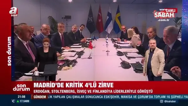 SON DAKİKA! Madrid'deki kritik 4'lü zirve sonrası ortak bildiri | Video