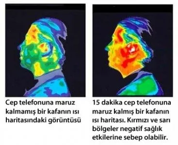 cep telefonu beynimizi isitiyor