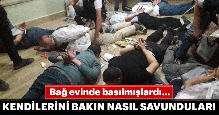 Son dakika: Bağ evinde basılmışlardı! Kendilerini bakın nasıl savundular