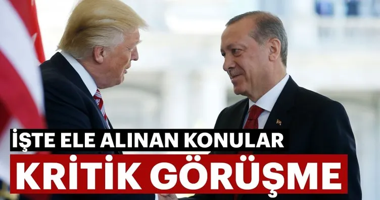Başkan Erdoğan Trump ile görüştü