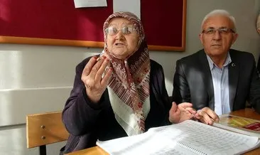 Ankara Altındağ’da Zeliha nine 82 yaşında okuma yazma öğrendi