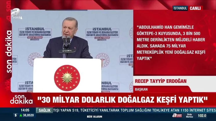 Başkan Erdoğan müjdeyi verdi: Göktepe-3 kuyusunda yeni doğalgaz keşfi yapıldı | Video