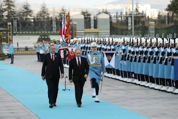 Rusya lideri Vladimir Putin'in Ankara ziyaretinden yansıyan kareleri
