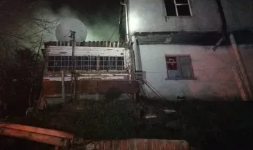 Trabzon’da bir evde çıkan yangında dumandan zehirlenen  yaşlı çift  hayatını kaybetti