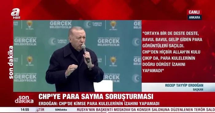 Cumhurbaşkanı Erdoğan Ankara’da vatandaşlara hitap etti