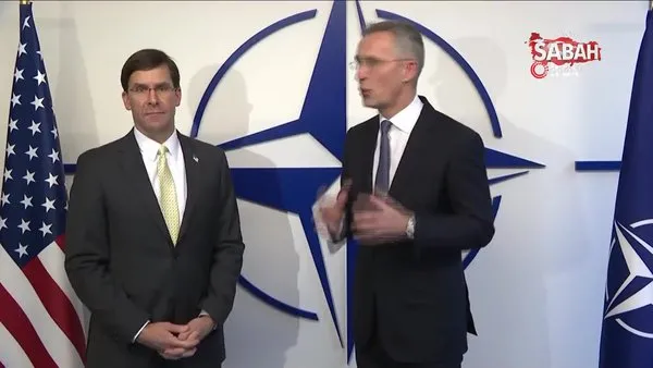 ABD Savunma Bakanı Esper ile NATO Genel Sekreteri Stoltenberg bir araya geldi | Video