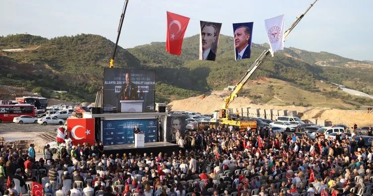 Dışişleri Bakanı Çavuşoğlu Alanya’da 200 yataklı temel atma törenine katıldı