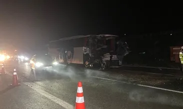 Kaza yapan otobüsün hostesi öldü