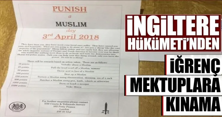 İngiltere’de Müslümanlara gönderilen İslamofobik mektuplar