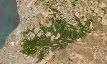 Çanakkale'deki iki büyük yangının zararı uydu fotoğraflarında #canakkale