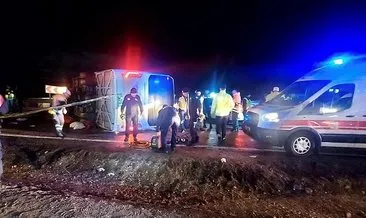 Kayseri’de yolcu otobüsü devrildi: 3 ölü, 19 yaralı