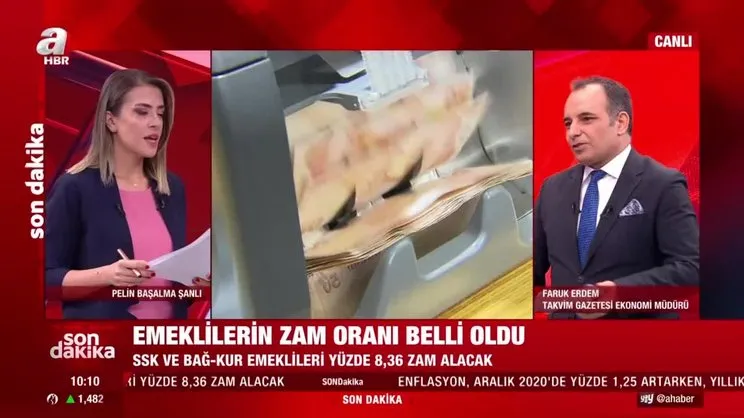 Son dakika! 2021 yılı işçi, memur emekli maaş zamları belli oldu! SSK, Bağ-Kur yüzde 8,36 | Video