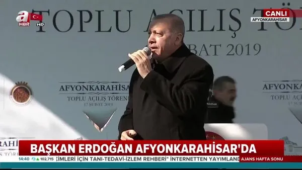 Cumhurbaşkanı Erdoğan'dan Afyonkarahisar'da önemli açıklamalar