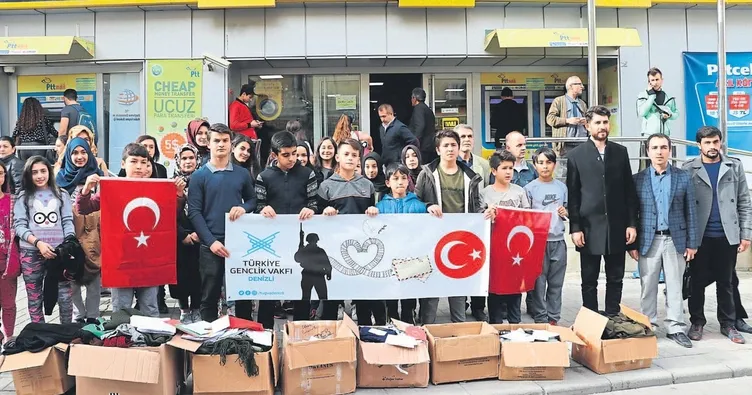 Asker abilerine gönülden destek