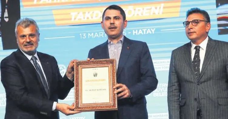 Kurum, Hatay’ın Fahri Hemşehrisi oldu