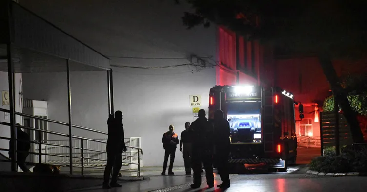 Hastanede korkutan yangın