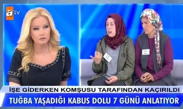 Son Dakika Haberi: Müge Anlı’da komşusu tarafından kaçırılan Tuğba, o anları canlı yayında anlattı! “Evliliğe razıymış gibi yaptım!”